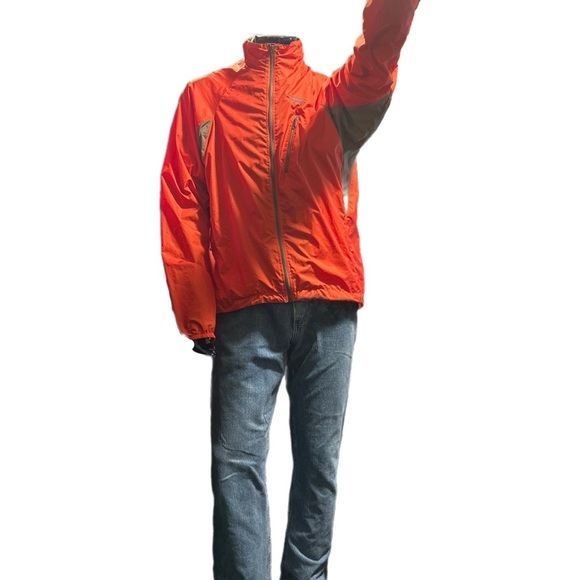 Patagonia Men's Orange Size L Velocity 02 Ultralight Windbreaker Jacket - Picture 4 of 7